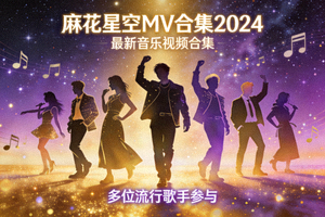 《麻花星空MV合集2024》最新音乐视频合集封面，多位流行歌手参与